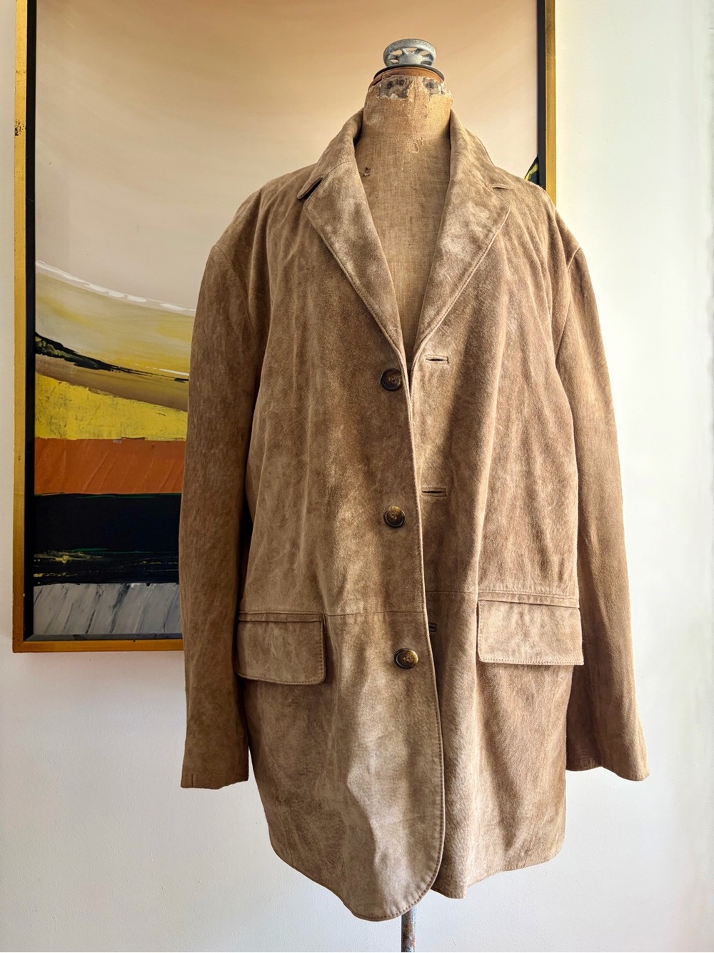 VTG Pendleton Leather Suede Coat